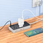 Power Strip  hoco AC7 3socket 1C3A - ព្រីភ្លើង hoco AC7 3socket 1C3A