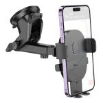Holder Car hoco H19 Mighty one-button - ជើងចាប់ទូរសព្ទ័ ជាប់កញ្ចក់ឡាន ហូកូ​ H19 ផ្ដេកនិងបញ្ឈរ