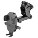 Holder Car hoco H19 Mighty one-button - ជើងចាប់ទូរសព្ទ័ ជាប់កញ្ចក់ឡាន ហូកូ​ H19 ផ្ដេកនិងបញ្ឈរ