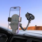Holder Car hoco H20 Mighty one-button - ជើងចាប់ទូរសព្ទ័ ជាប់កញ្ចក់ឡាន ហូកូ​ H20 ផ្ដេកនិងបញ្ឈរ