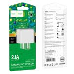 Power Charger hoco CS11 2.1A single port  - ឆ្នាំងសាក​ ហូកូ CS11 រុនសាកមួយ 2.1A