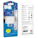 Power Charger hoco CS11 2.1A set Micro - ឆ្នាំងសាក​ ហូកូ CS11 រុនសាកមួយ 2.1A ឈុត Micro