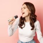 Speaker Bluetooth hoco BS59 (2 Wireless Mics) - បាស់ប្ល៊ូធូសប្រើថ្ម ហូកូ BS59 មានមេក្រូប៊្លូធូស2