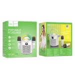 Speaker Bluetooth hoco BS59 (2 Wireless Mics) - បាស់ប្ល៊ូធូសប្រើថ្ម ហូកូ BS59 មានមេក្រូប៊្លូធូស2