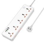 Power Strip  hoco AC14 5socket 3USB 1Type-C: 30W(PD/QC/FCP/AFC) - ព្រីភ្លើង hoco AC14 5រុនភ្លើង 3USB 1TypeCType-C: 30W(PD/QC/FCP/AFC)