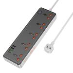 Power Strip  hoco AC14 5socket 3USB 1Type-C: 30W(PD/QC/FCP/AFC) - ព្រីភ្លើង hoco AC14 5រុនភ្លើង 3USB 1TypeCType-C: 30W(PD/QC/FCP/AFC)