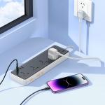 Power Strip  hoco AC14 5socket 3USB 1Type-C: 30W(PD/QC/FCP/AFC) - ព្រីភ្លើង hoco AC14 5រុនភ្លើង 3USB 1TypeCType-C: 30W(PD/QC/FCP/AFC)