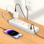 Power Strip  hoco AC14 5socket 3USB 1Type-C: 30W(PD/QC/FCP/AFC) - ព្រីភ្លើង hoco AC14 5រុនភ្លើង 3USB 1TypeCType-C: 30W(PD/QC/FCP/AFC)