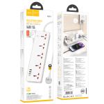 Power Strip  hoco AC14 5socket 3USB 1Type-C: 30W(PD/QC/FCP/AFC) - ព្រីភ្លើង hoco AC14 5រុនភ្លើង 3USB 1TypeCType-C: 30W(PD/QC/FCP/AFC)