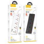 Power Strip  hoco AC14 5socket 3USB 1Type-C: 30W(PD/QC/FCP/AFC) - ព្រីភ្លើង hoco AC14 5រុនភ្លើង 3USB 1TypeCType-C: 30W(PD/QC/FCP/AFC)