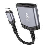 Converter Type-C to card reader 2in1 hoco UA25 - ឌុយបំឡែង Type C ទៅ  card reader hoco UA25