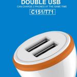 Power Car Charger WUW-C151 2.4A - ឆ្នាំងសាកក្នុងឡាន WUW-C151 2.4A