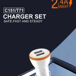 Power Car Charger WUW-C151 2.4A - ឆ្នាំងសាកក្នុងឡាន WUW-C151 2.4A