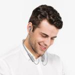Earphone Bluetooth Neckband hoco ES69 Platinum - កាសប្ល៊ូធូសសងខាង ហូកូ ES69 Platinum neck-mounted