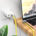 Cable Charger hoco U118 PD TypeC to TypeC - ខ្សែសាកស៊ីលីខូន ហូកូ​ U118 C-C ក្បាលបត់ 1.2m