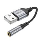 Converter USB to AUX 3.5 Audio hoco LS36 - ឌុយបំលែង USB ទៅមូល AUX 3.5 ហូកូ LS36