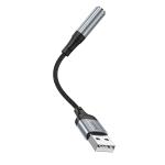 Converter USB to AUX 3.5 Audio hoco LS36 - ឌុយបំលែង USB ទៅមូល AUX 3.5 ហូកូ LS36
