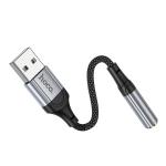 Converter USB to AUX 3.5 Audio hoco LS36 - ឌុយបំលែង USB ទៅមូល AUX 3.5 ហូកូ LS36