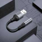 Converter USB to AUX 3.5 Audio hoco LS36 - ឌុយបំលែង USB ទៅមូល AUX 3.5 ហូកូ LS36