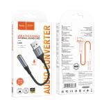 Converter USB to AUX 3.5 Audio hoco LS36 - ឌុយបំលែង USB ទៅមូល AUX 3.5 ហូកូ LS36