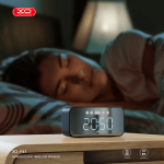 Speaker Bluetooth XO F41 Mirror Clock - បាស់ប្ល៊ូធូសប្រើថ្ម អ៊ិចអូ F41 នាឡិការ កញ្ចក់