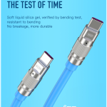 Cable Charger Silicone XO NB-Q228B PD60W (TypeC to TypeC) - ខ្សែសាក XO NB-Q228A OD6.0 Silicone 60វ៉ាត់ (TypeC-Type-C)
