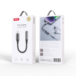 Converter Lightning to AUX 3.5mm Female XO NB-R258C - ឌុយបំលែង iPhone ទៅ ឌុយកាស 3.5មម ញី XO NB-R258C