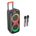 Speaker Bluetooth hoco HA7 (2 Wireless Mics) - បាស់ប្ល៊ូធូសប្រើថ្ម  ហូកូ HA7 មានមេក្រូប៊្លូធូស2