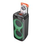 Speaker Bluetooth hoco HA7 (2 Wireless Mics) - បាស់ប្ល៊ូធូសប្រើថ្ម  ហូកូ HA7 មានមេក្រូប៊្លូធូស2