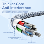 Cable Charger REMAX RC-124 2.4A TypeC - ខ្សែសាក REMAX RC-124 ក្បាល Type-C