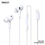 Earphone Wire Lightning Remax RM-575i(Music+Call) - កាសប៊្លូធូសខ្សែ Remax RM-575i ឌុយអាយហ្វូន (Music+Call)