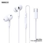 Earphone Wire TypeC Remax RM-575a(Music+Call) - កាសប៊្លូធូសខ្សែ Remax RM-575a ឌុយ Type-C(Music+Call)