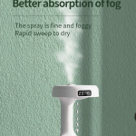 Humidifier USB Water Drops 800ML+Clock - ម៉ាស៊ីនចំហាយទឹក ទឹកធ្លាក់ មានម៉ោង 800ML