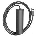 HUB Converter USB to USB2.0*4 hoco HB41 1.2m - ដុំបំបែក USB ហូកូ HB41(USB to USB2.0*4) 1.2m