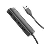 HUB Converter USB to USB2.0*4 hoco HB41 1.2m - ដុំបំបែក USB ហូកូ HB41(USB to USB2.0*4) 1.2m