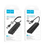 HUB Converter USB to USB2.0*4 hoco HB41 1.2m - ដុំបំបែក USB ហូកូ HB41(USB to USB2.0*4) 1.2m