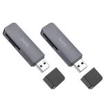 Card Reader USB2.0 to SD+TF2.0 hoco HB45 2in1 - ប្រអប់ កាតមេម៉ូរី USB2.0 to SD+TF2.0 hoco HB45 2in1