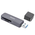 Card Reader USB2.0 to SD+TF2.0 hoco HB45 2in1 - ប្រអប់ កាតមេម៉ូរី USB2.0 to SD+TF2.0 hoco HB45 2in1