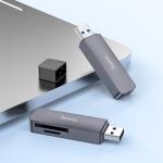 Card Reader USB2.0 to SD+TF2.0 hoco HB45 2in1 - ប្រអប់ កាតមេម៉ូរី USB2.0 to SD+TF2.0 hoco HB45 2in1