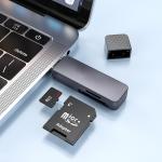 Card Reader USB2.0 to SD+TF2.0 hoco HB45 2in1 - ប្រអប់ កាតមេម៉ូរី USB2.0 to SD+TF2.0 hoco HB45 2in1