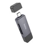 Card Reader USB/Type-C to SD+TF2.0 hoco HB45 2.0 - ប្រអប់ កាតមេម៉ូរី USB/Type-C to SD+TF2.0 hoco HB45 2.0