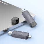 Card Reader USB/Type-C3.0 to SD+TF3.0 hoco HB45 3.0 - ប្រអប់ កាតមេម៉ូរី USB/Type-C3.0 to SD+TF3.0 hoco HB45 3.0