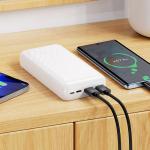 Power Bank 20000mAh hoco J123A - ថ្មជំនួយ hoco J123A 20000មីលីអំពែ