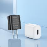 Power Charger hoco C134 2.4A 12W Adapter Only - ឆ្នាំងសាក​ ហូកូ C134 12W រុនមួយ ដុំសាក