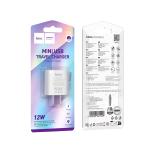 Power Charger hoco C134 2.4A 12W Adapter Only - ឆ្នាំងសាក​ ហូកូ C134 12W រុនមួយ ដុំសាក
