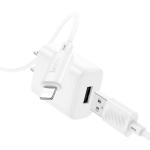 Power Charger hoco C134 2.4A 12W Set iPhone - ឆ្នាំងសាក​ ហូកូ C134 12W រុនមួយ ដុំសាកឈុត iPhone