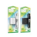 Power Charger hoco C134 2.4A 12W Set iPhone - ឆ្នាំងសាក​ ហូកូ C134 12W រុនមួយ ដុំសាកឈុត iPhone