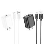 Power Charger hoco C134 2.4A 12W Set Micro - ឆ្នាំងសាក​ ហូកូ C134 12W រុនមួយ ដុំសាកឈុតMicro