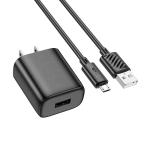 Power Charger hoco C134 2.4A 12W Set Micro - ឆ្នាំងសាក​ ហូកូ C134 12W រុនមួយ ដុំសាកឈុតMicro