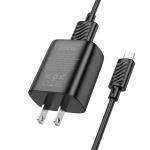 Power Charger hoco C134 2.4A 12W Set Micro - ឆ្នាំងសាក​ ហូកូ C134 12W រុនមួយ ដុំសាកឈុតMicro